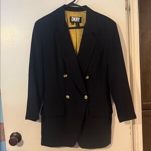 DKNY Gold Wool Garment